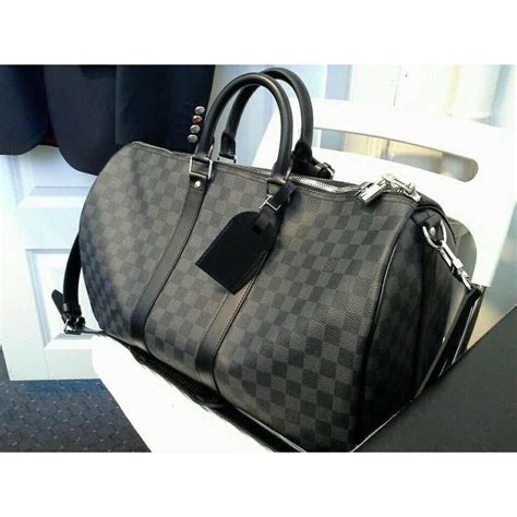 louis vuitton shoulder bag black|louis vuitton black checkered purse.